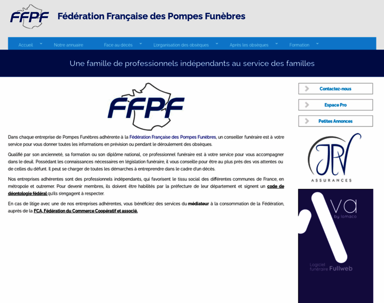Federationpompesfunebres.com thumbnail
