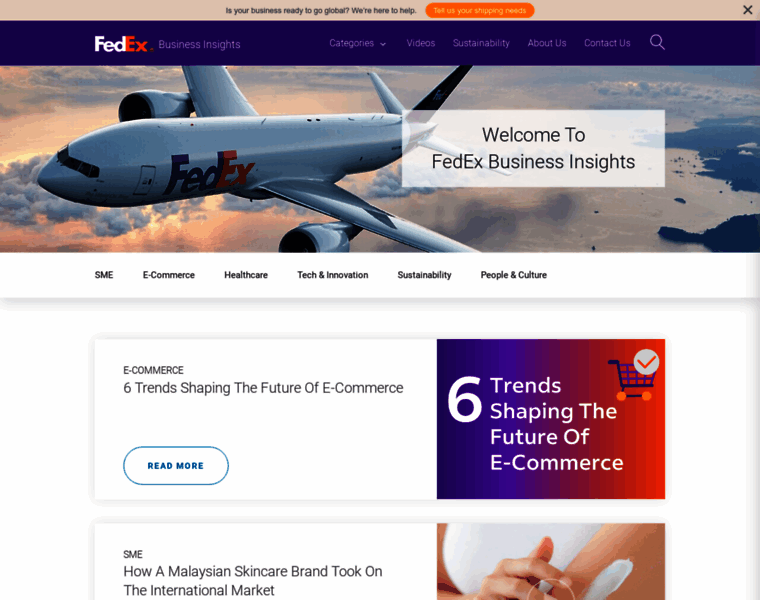 Fedexbusinessinsights.com thumbnail