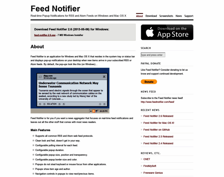 Feednotifier.com thumbnail