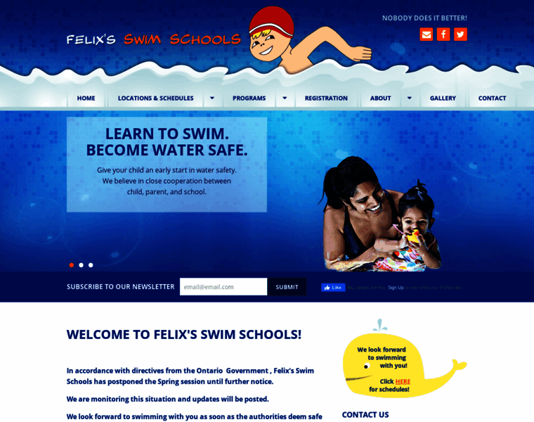 Felixswimschools.com thumbnail
