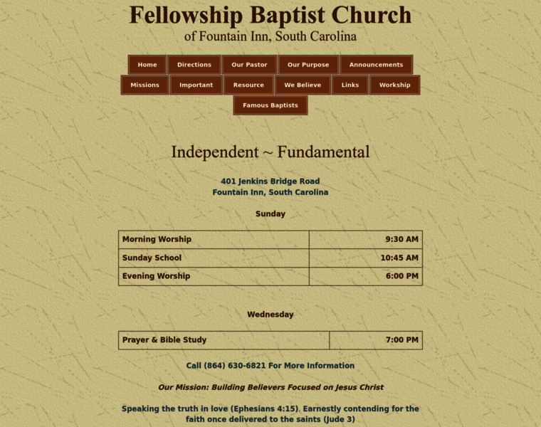 Fellowshipbaptistftinn.com thumbnail