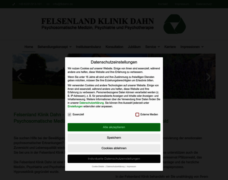 Felsenlandklinik.com thumbnail
