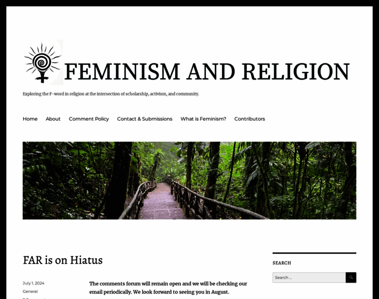 Feminismandreligion.com thumbnail