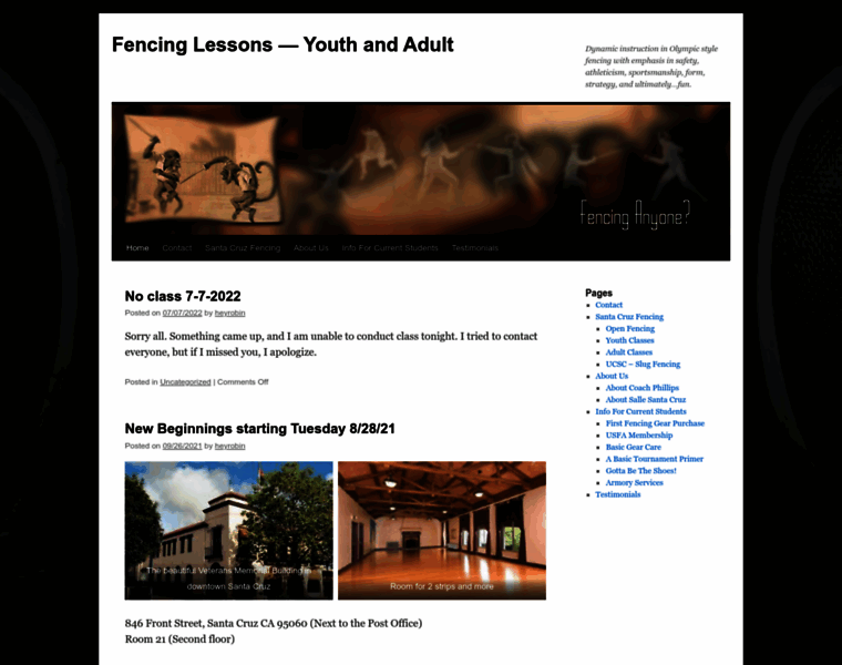 Fencinglessons.biz thumbnail
