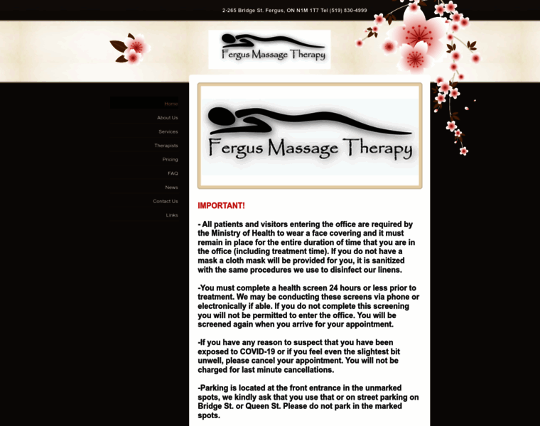 Fergusmassagetherapy.com thumbnail