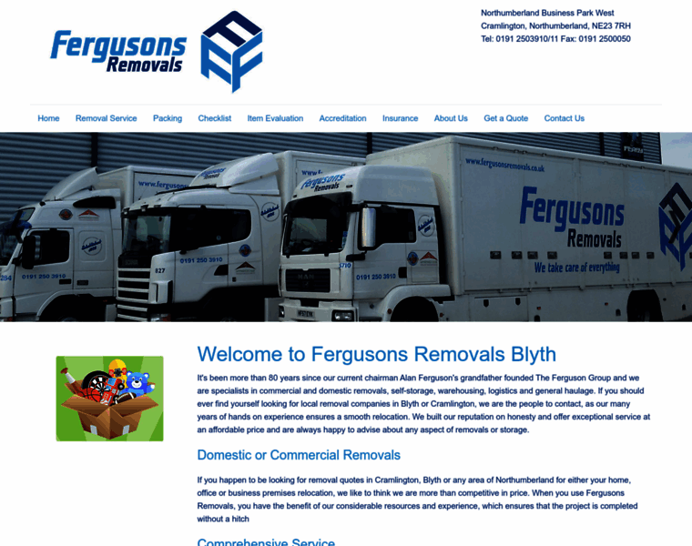 Fergusonsremovals.co.uk thumbnail