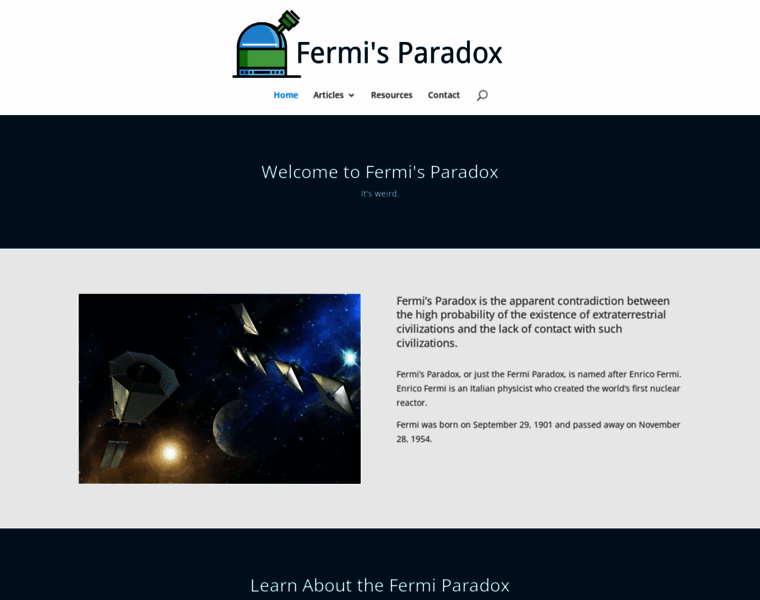 Fermisparadox.com thumbnail