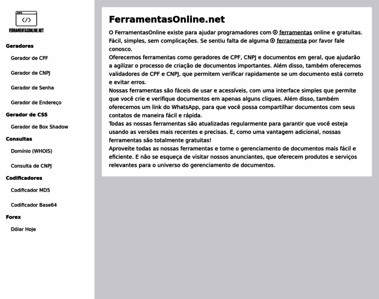 Ferramentasonline.net thumbnail