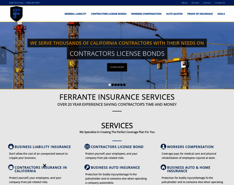 Ferranteinsurance.com thumbnail