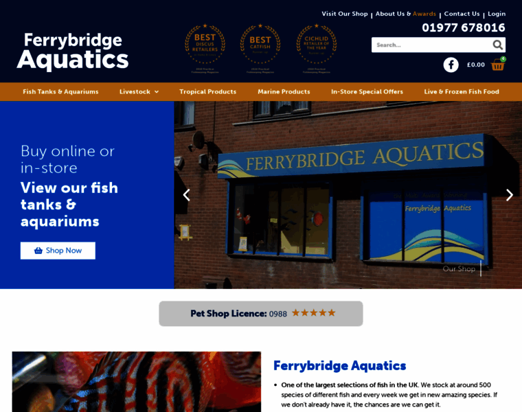 Ferrybridge-aquatics.co.uk thumbnail