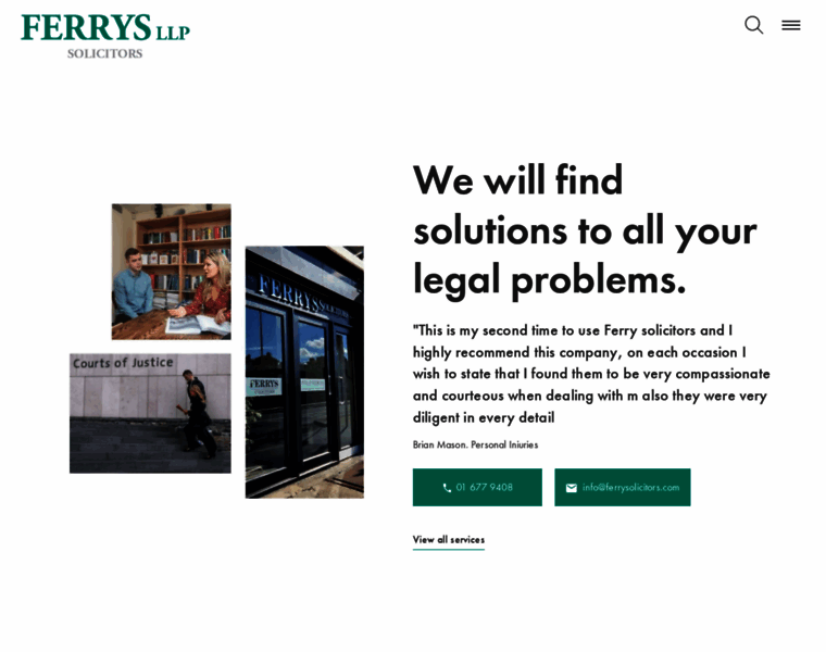 Ferrysolicitors.com thumbnail