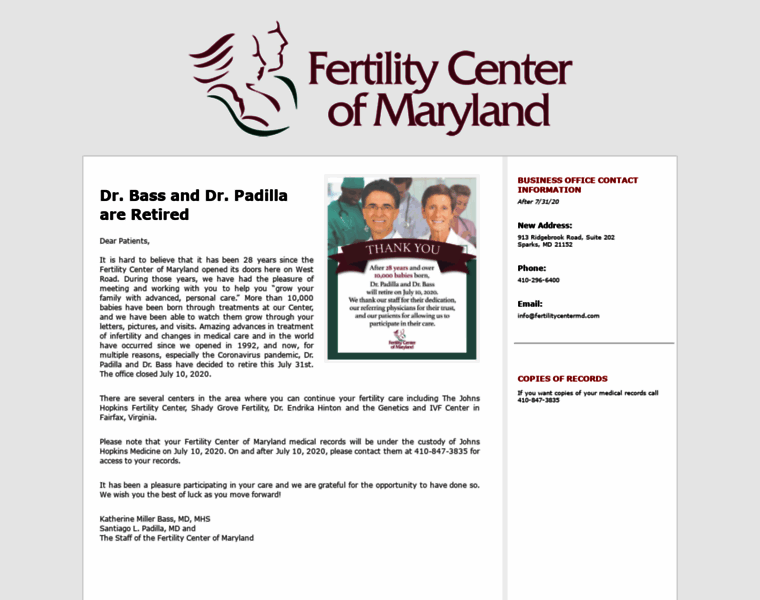 Fertilitycentermd.com thumbnail