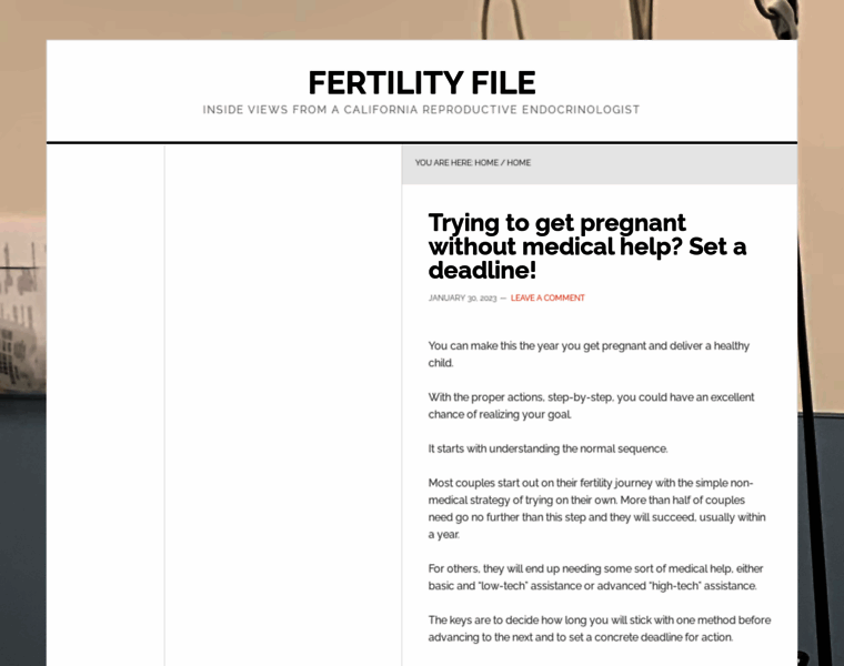 Fertilityfile.com thumbnail
