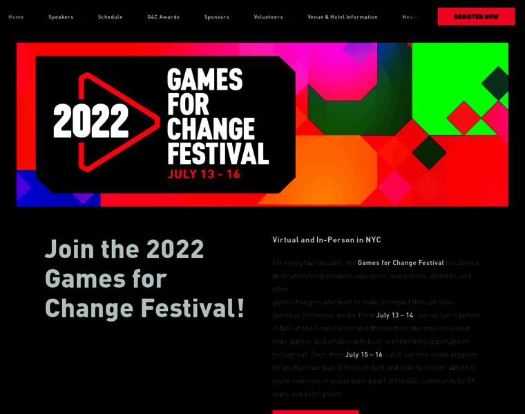 Festival.gamesforchange.org thumbnail