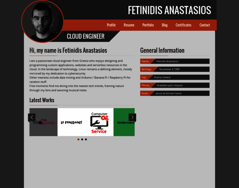 Fetinidis.info thumbnail