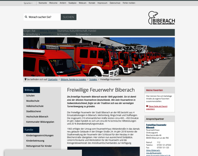 Feuerwehr-biberach.de thumbnail