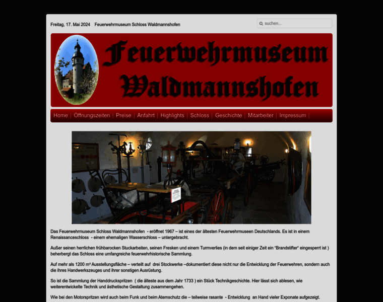 Feuerwehrmuseum-schloss-waldmannshofen.de thumbnail