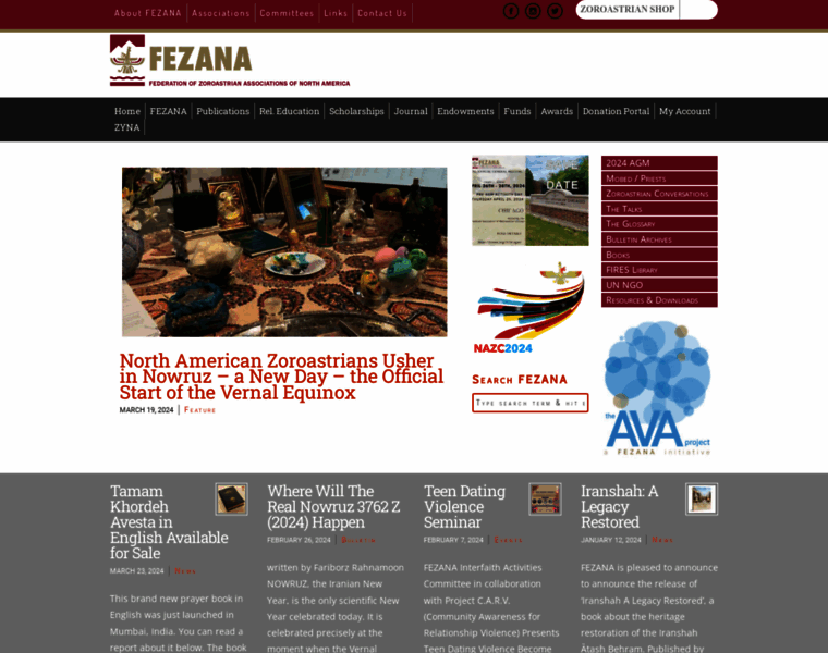 Fezana.org thumbnail