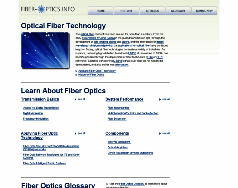 Fiber-optics.info thumbnail
