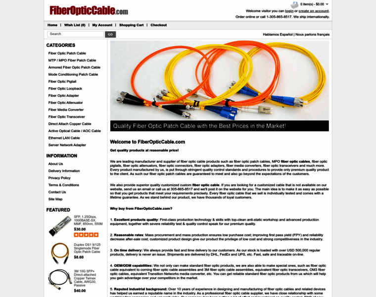Fiberopticcable.com thumbnail