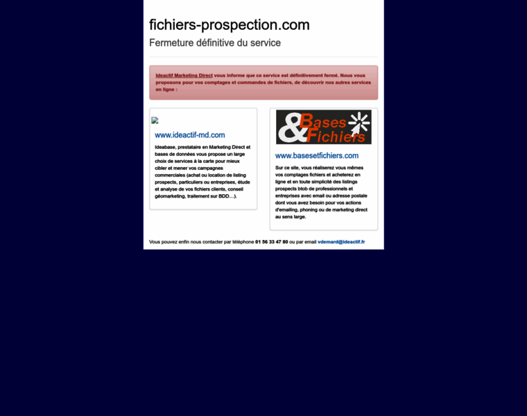 Fichiers-prospection.com thumbnail