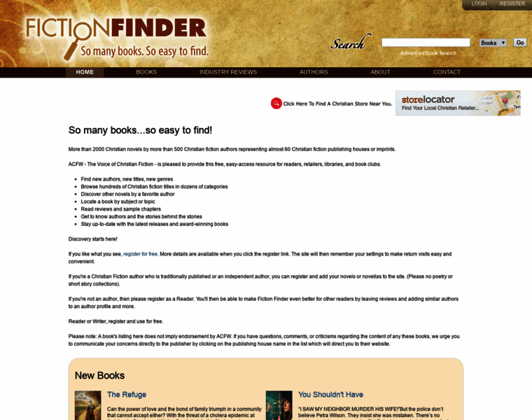 Fictionfinder.com thumbnail