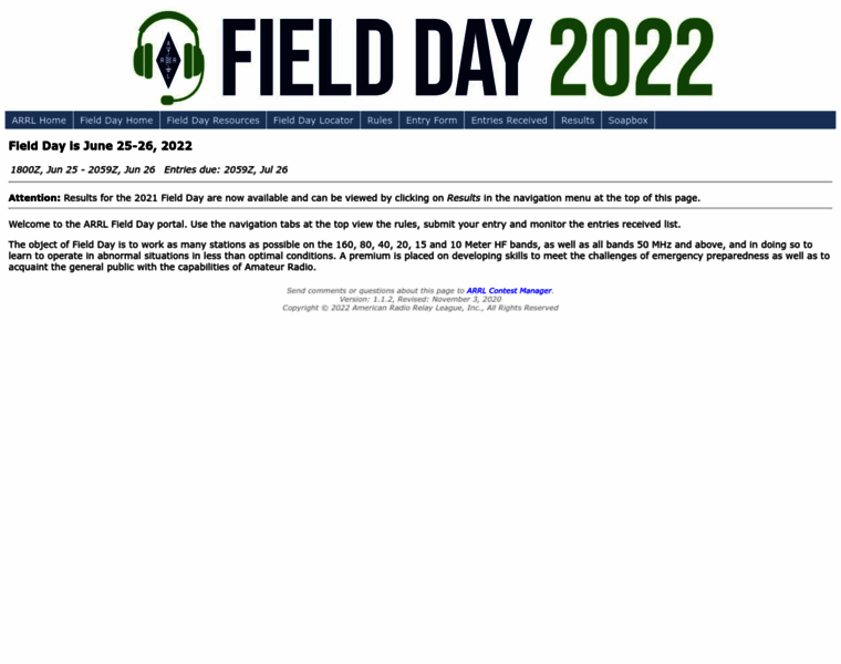 Field-day.arrl.org thumbnail