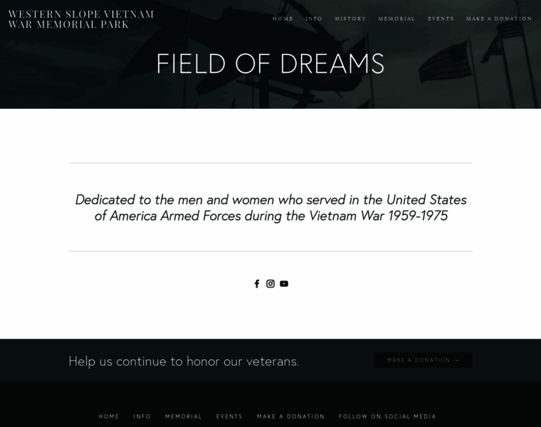 Field-of-dreams.org thumbnail