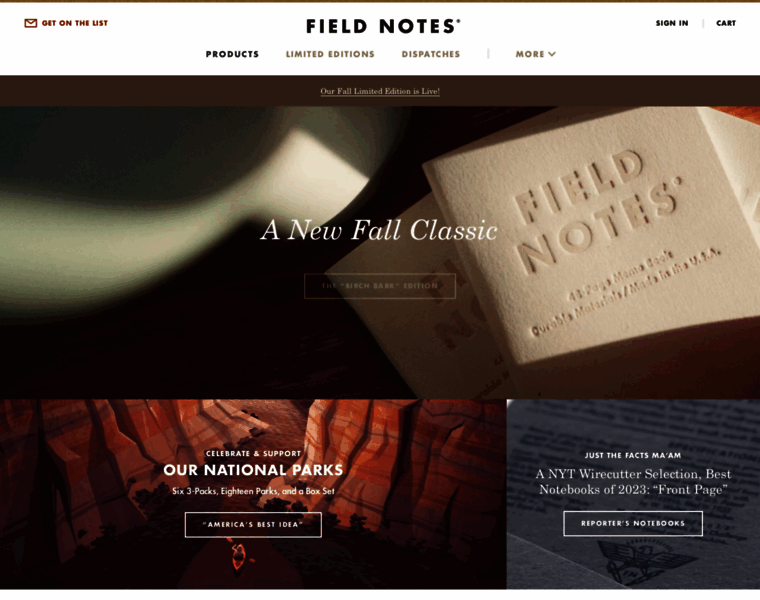 Fieldnotes.com thumbnail