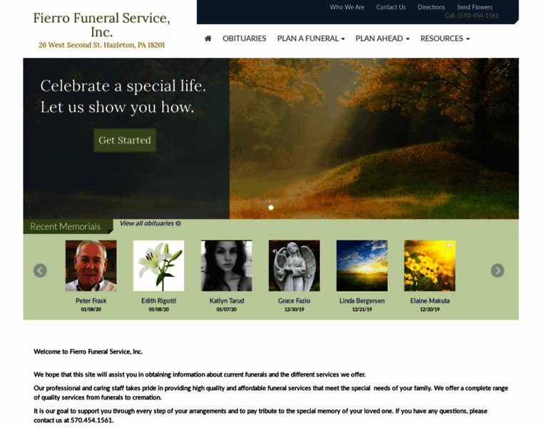 Fierrofuneralservices.com thumbnail