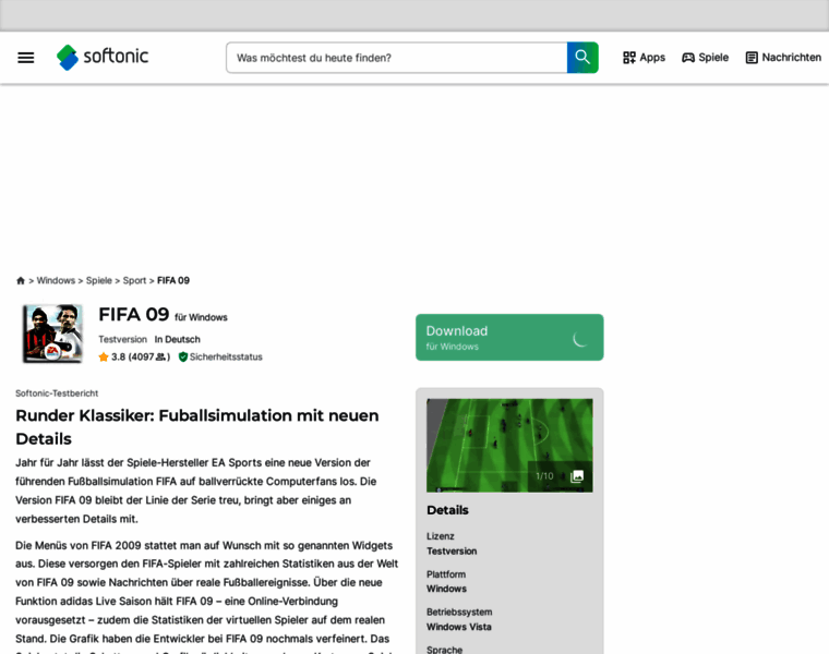 Fifa-09.softonic.de thumbnail