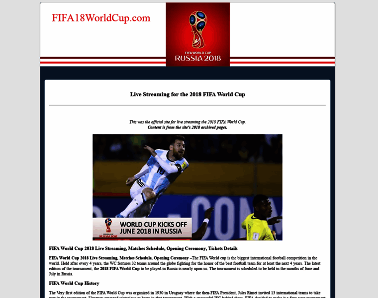 Fifa18worldcup.com thumbnail