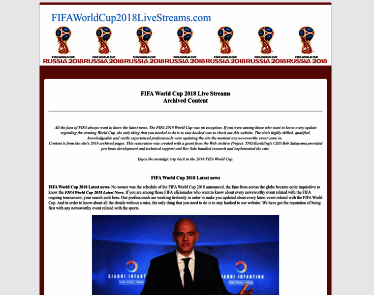 Fifaworldcup2018livestreams.com thumbnail