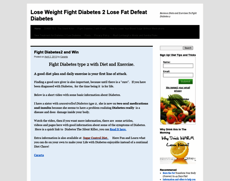 Fightdiabetes2.com thumbnail