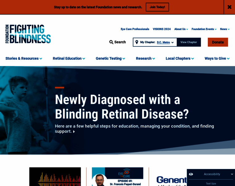 Fightingblindness.org thumbnail