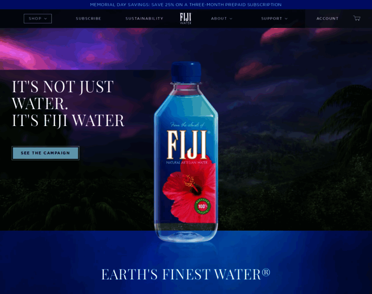 Fijiwater.com thumbnail