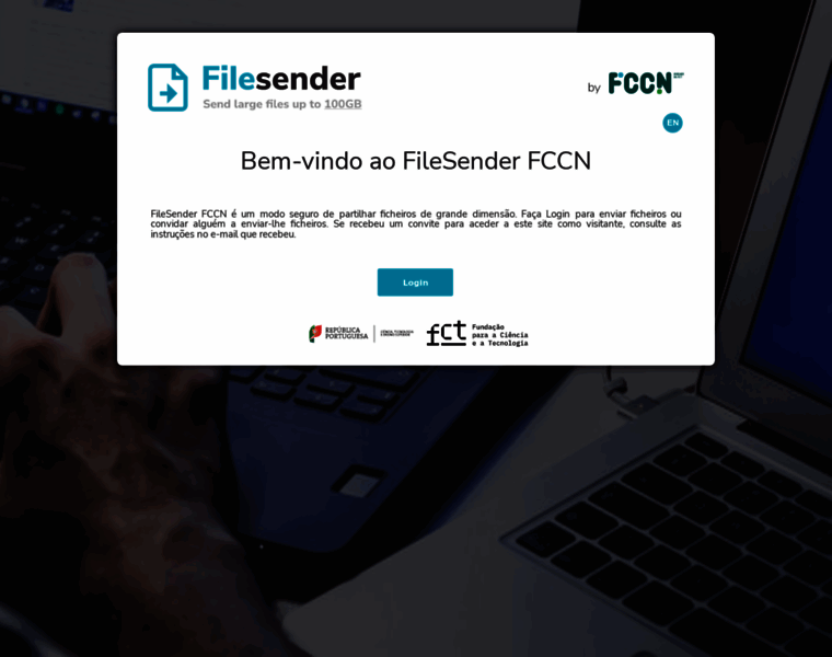 Filesender.fccn.pt thumbnail