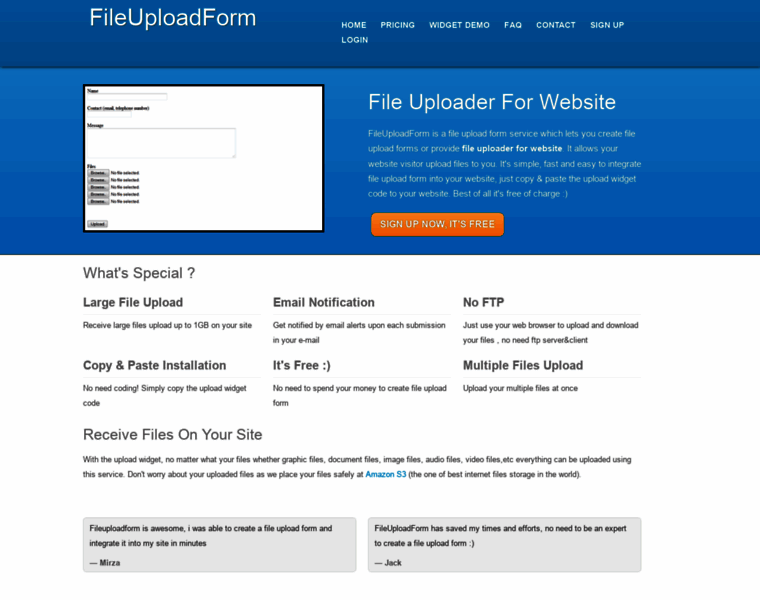 Fileuploadform.com thumbnail