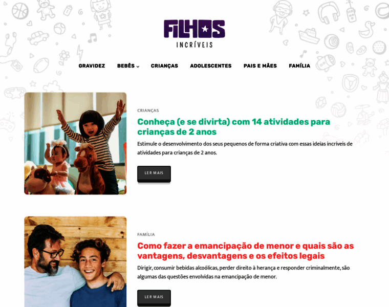 Filhosincriveis.com.br thumbnail