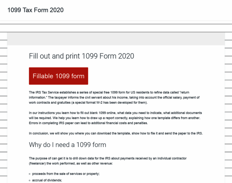 Fill-1099-form.com thumbnail