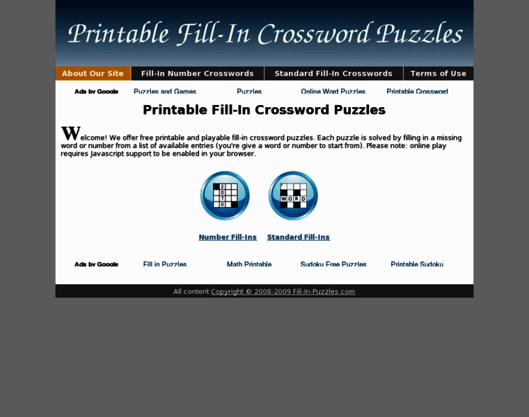 Fill-in-puzzles.com thumbnail