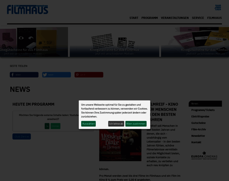 Filmhaus-sb.de thumbnail