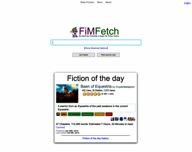 Fimfetch.net thumbnail