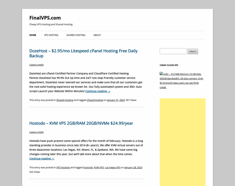Finalvps.com thumbnail