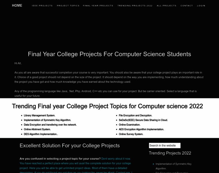 Finalyearcollegeprojects.in thumbnail