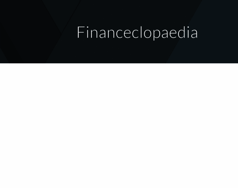 Financeclopedia.com thumbnail