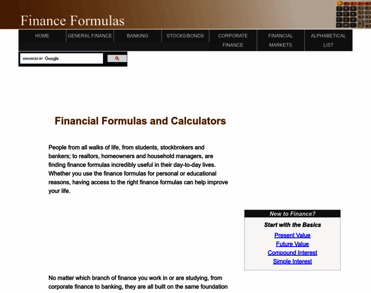 Financeformulas.net thumbnail