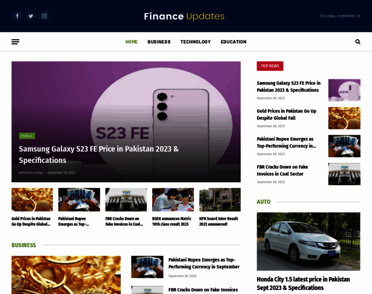 Financeupdates.net thumbnail