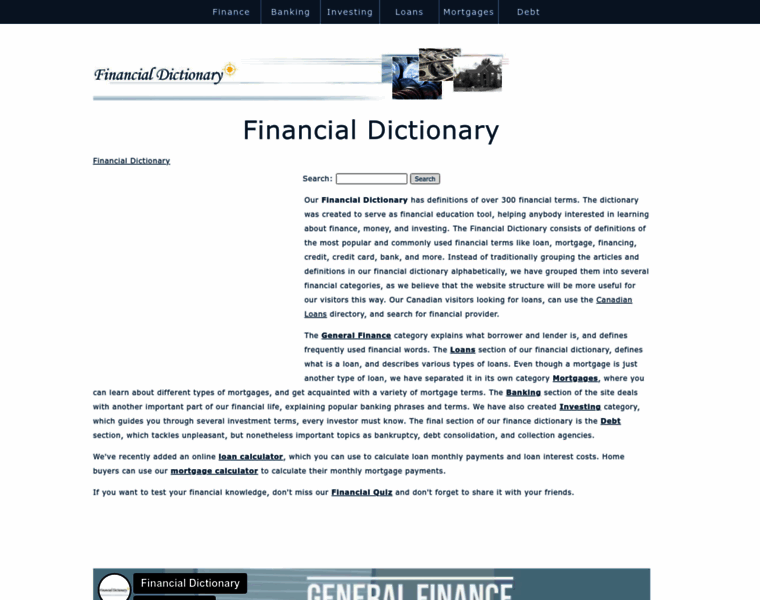 Financialdictionary.net thumbnail