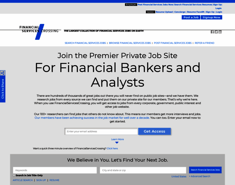 Financialservicescrossing.com thumbnail